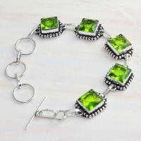 Per 607d bracelet peridot 18gr gothique achat vente bijou argent 925