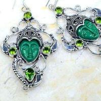 Per 617c boucles pendants oreilles bouddha peridot 30gr achat vente bijou argent 925