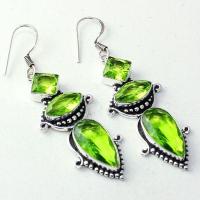 Per 622a boucles pendants oreilles peridot 10x15mm achat vente bijou argent 925