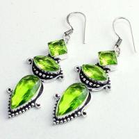 Per 622b boucles pendants oreilles peridot 10x15mm achat vente bijou argent 925