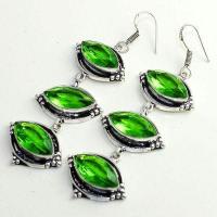 Per 623b boucles pendants oreilles peridot 10x17mm achat vente bijou argent 925