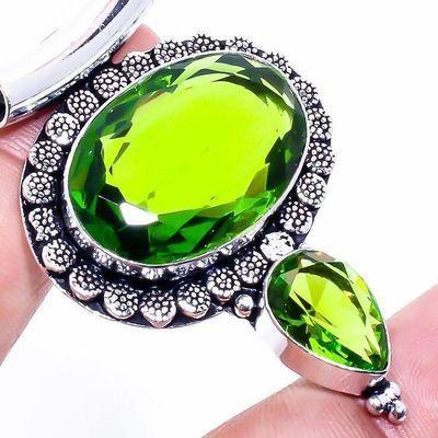 Per 650c pendentif pendantt peridot 18gr 18x28mm achat vente bijou ethnique argent 925