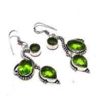 Per 667a boucles pendants oreilles peridot 10x15mm 15gr achat vente bijou argent 925