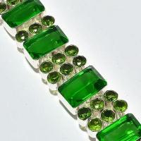 Per 678e bracelet peridot 55gr 20x14mm achat vente bijou ethnique argent 925