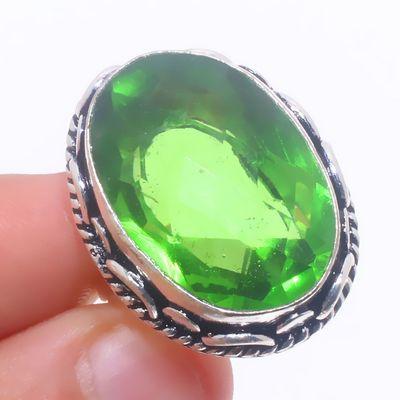 Per 680a bague chevaliere peridot t58 13gr 18x24mm achat vente bijou ethnique argent 925