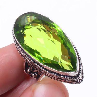 Per 681a bague chevaliere peridot t56 14gr 15x30mm achat vente bijou ethnique argent 925