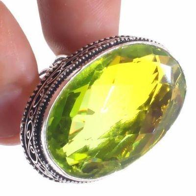 Per 682b bague chevaliere peridot t58 12gr 18x28mm achat vente bijou ethnique argent 925