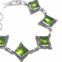 Per 690b bracelet peridot 17gr 10x10mm achat vente bijou ethnique argent 925