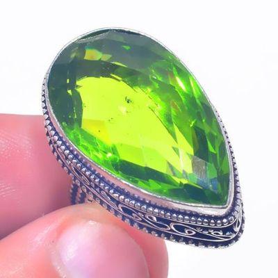 Per 695a bague chevaliere peridot t57 14gr 16x28mm achat vente bijou ethnique argent 925