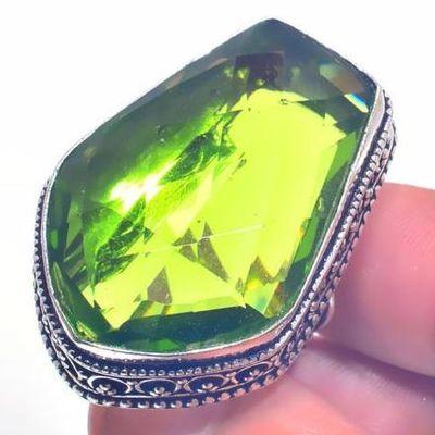 Per 698b bague chevaliere peridot t57 21gr 24x34mm achat vente bijou ethnique argent 925