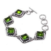 Per 703a bracelet peridot 19gr 12x12mm achat vente bijou ethnique argent 925