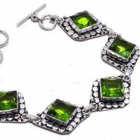 Per 703b bracelet peridot 19gr 12x12mm achat vente bijou ethnique argent 925