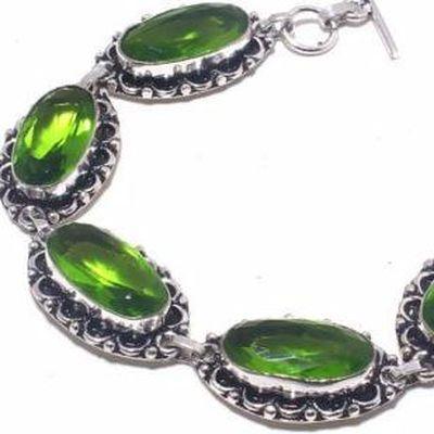 Per 704c bracelet peridot 21gr 10x20mm achat vente bijou ethnique argent 925