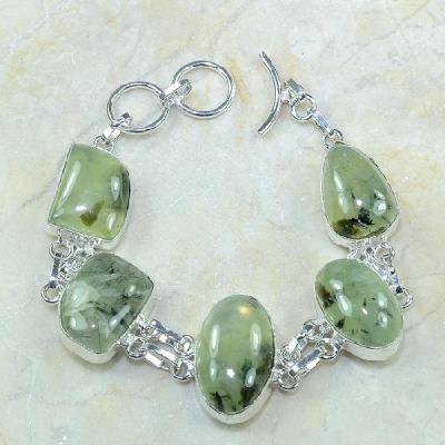 Prn 028a bracelet prehnite achat vente bijou argent 925