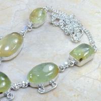 Prn 041b collier parure sautoir prehnite achat vente bijou argent 925