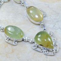 Prn 041c collier parure sautoir prehnite achat vente bijou argent 925