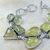 Prn 043b bracelet prehnite achat vente bijou argent 925