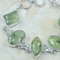 Prn 051b bracelet prehnite achat vente bijou argent 925