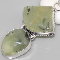 Prn 061b pendentif prehnite pendant achat vente bijou argent 925 