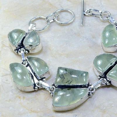 Prn 069b bracelet prehnite achat vente bijou argent 925