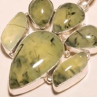 Prn 078b pendentif prehnite pendant achat vente bijou argent 925 