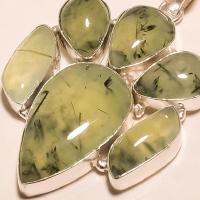 Prn 078b pendentif prehnite pendant achat vente bijou argent 925