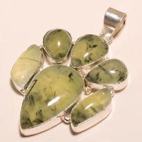 Prn 078c pendentif prehnite pendant achat vente bijou argent 925