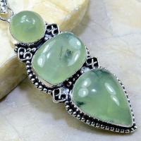 Prn 095c pendentif prehnite pendant achat vente bijou argent 925 