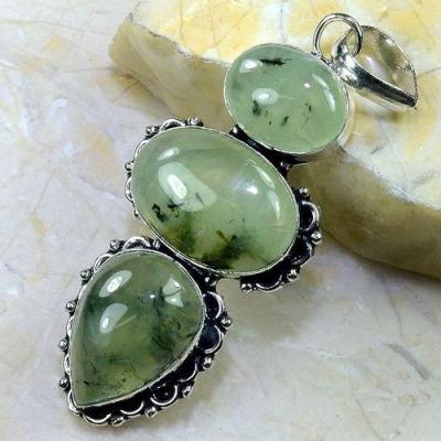 Prn 110c pendentif prehnite pendant achat vente bijou argent 925 