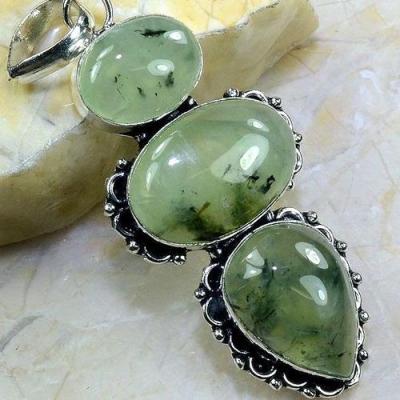 Prn 110c pendentif prehnite pendant achat vente bijou argent 925 