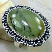 Prn 112b bague t61 prehnite chevaliere achat vente bijou argent 925