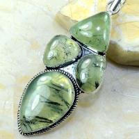 Prn 119b pendentif prehnite pendant achat vente bijou argent 925 