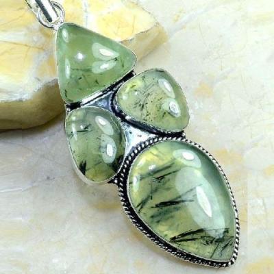 Prn 119c pendentif prehnite pendant achat vente bijou argent 925 2