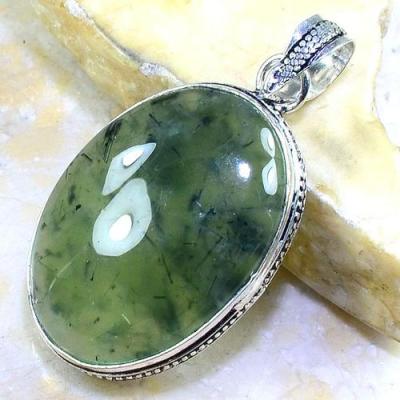 Prn 121a pendentif prehnite pendant achat vente bijou argent 925 