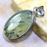 Prn 126b pendentif prehnite pendant achat vente bijou argent 925 