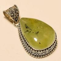 Prn 128a pendentif prehnite pendant achat vente bijou argent 925 