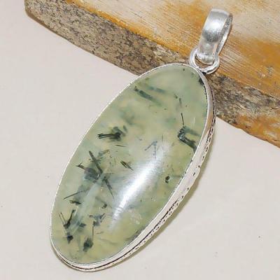 Prn 133c pendentif pendant prehnite achat vente bijou argent 925 