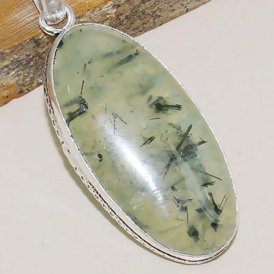 Prn 133c pendentif pendant prehnite achat vente bijou argent 925 