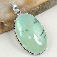 Prn 136a pendentif pendant prehnite achat vente bijou argent 925 