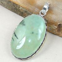 Prn 136b pendentif pendant prehnite achat vente bijou argent 925 