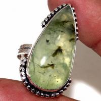 Prn 166b bague t58 8gr 16x32mm prehnite chevaliere achat vente bijou argent 925