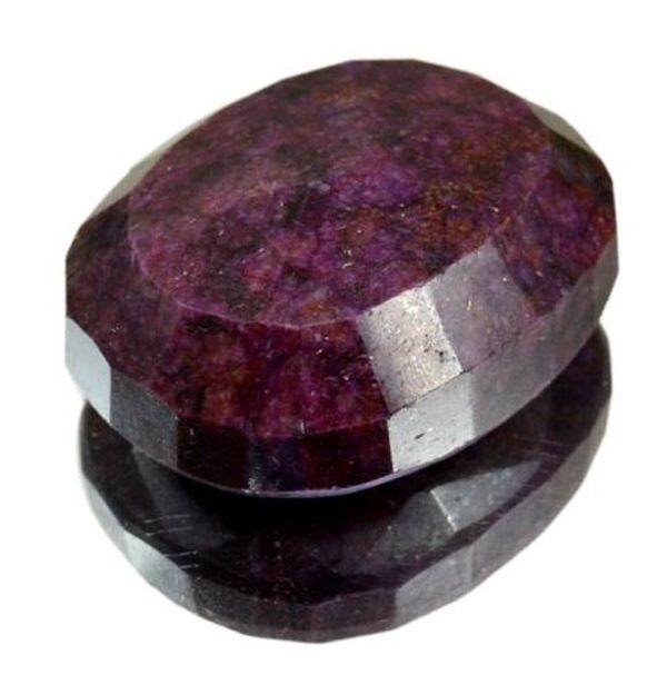 Pt 0009b rubis cachemire inde pierre taillee facettee collection loisirs creatifs achat vente