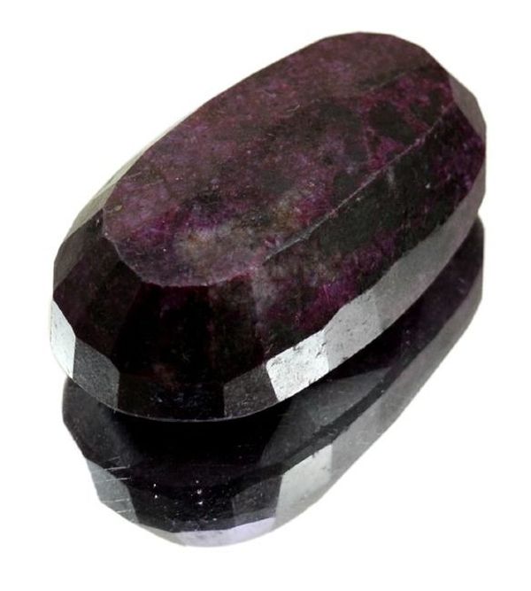 Pt 0032b rubis cachemire inde pierre taillee facettee collection loisirs creatifs achat vente