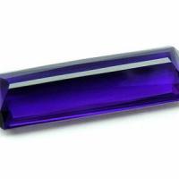 Pta 031b amethyste baguette 38x14x11mm 55carats bresil pierre semi precieuse