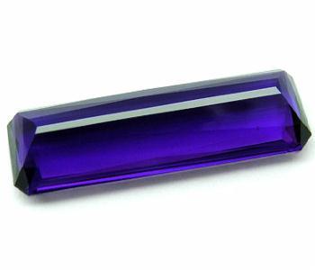 Pta 031b amethyste baguette 38x14x11mm 55carats bresil pierre semi precieuse
