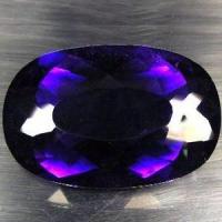 Pta 044a amethyste ovale 43x22x17mm 127carats uruguay pierre semi precieuse