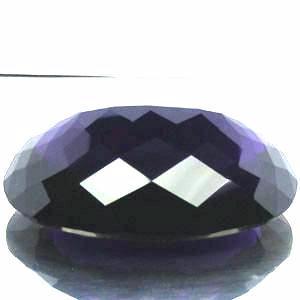 Pta 044b amethyste ovale 43x22x17mm 127carats uruguay pierre semi precieuse
