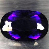 Pta 044c amethyste ovale 43x22x17mm 127carats uruguay pierre semi precieuse