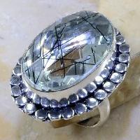 Qz 0093a bague t58 quartz tourmaline achat vente bijou argent 925