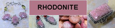 Rhodonite bandeau achat vente bijoux argent 925